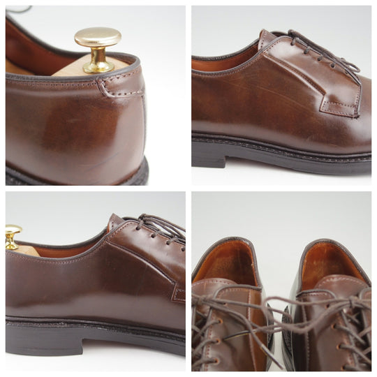 ★(米)アレンエドモンズ 10C【現行定価24万円程度★コードバン/ブラウン色/Leeds】リーズ/プレーントゥ/濃茶/メンズ/ALLEN EDMONDS★o729