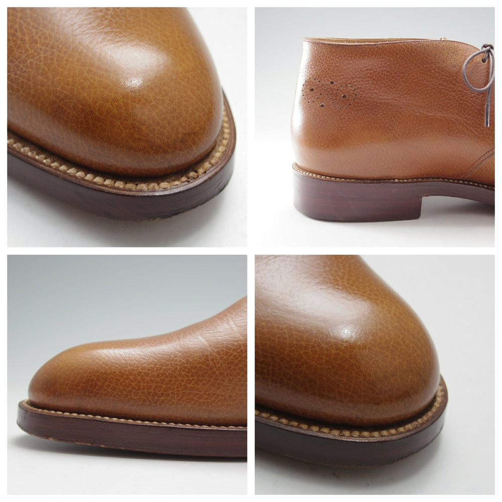 ★(伊)シルヴァノ・ラッタンジ SIZE 8【高額★オーダー品/ハンドソーンウェルテッド製法】チャッカブーツ/薄茶/Silvano Lattanzi★o180