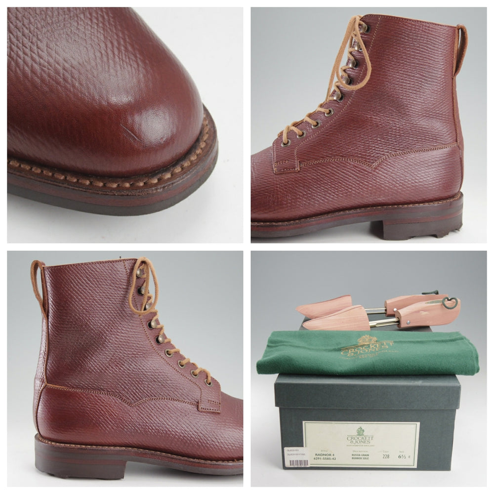 極上★クロケット&ジョーンズ 6.5E【希少★(英)J&FJ BAKER社の復刻ロシアンカーフ/RANDOR4】ブーツ/228ラスト/濃茶/Crockett&Jones★o212