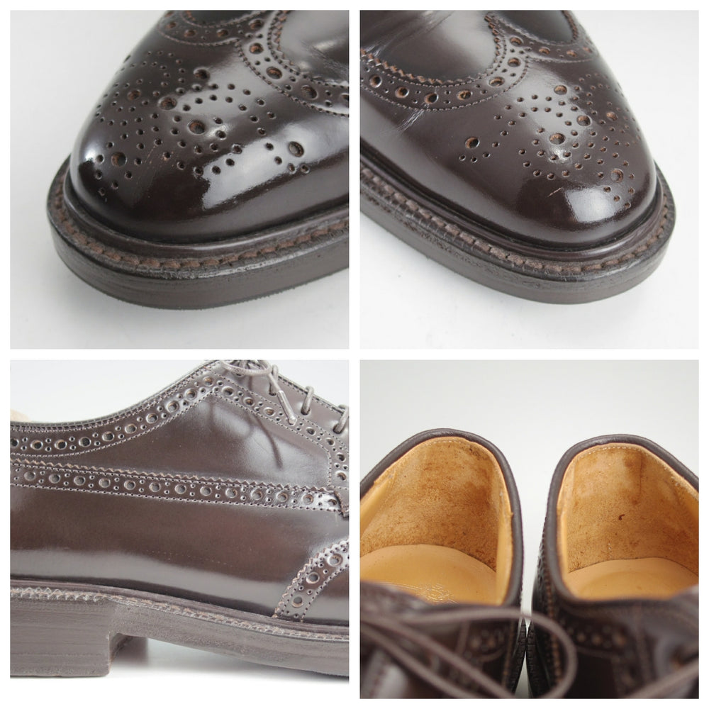 極上★チャーチ 75F/UK7.5【定価￥214,500-★GRAFTON/グラフトン】173ラスト/フルブローグ/濃茶/メンズ/Church's★o986