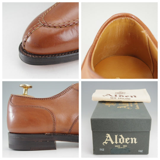 未使用★オールデン 6.5E【現行定価17万円以上★NST/ノルウィージャンフロント/962】アバディーンラスト/Uチップ/カーフ/茶/ALDEN★o744