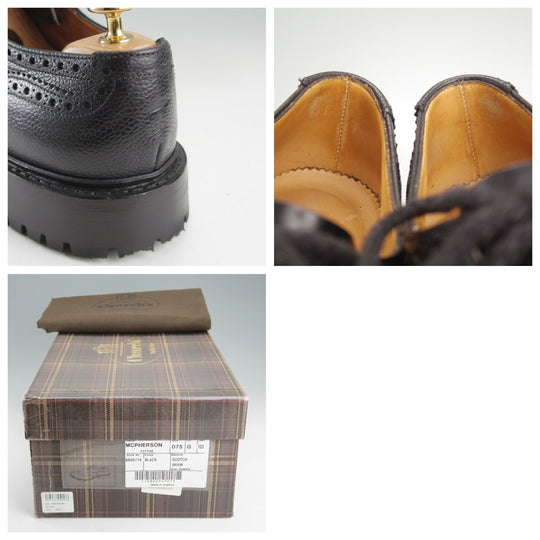 ★チャーチ 75G/UK7.5【4都市ロゴ★MCPHERSON/フルブローグ】グレインレザー/黒/メンズ/Church's★o601