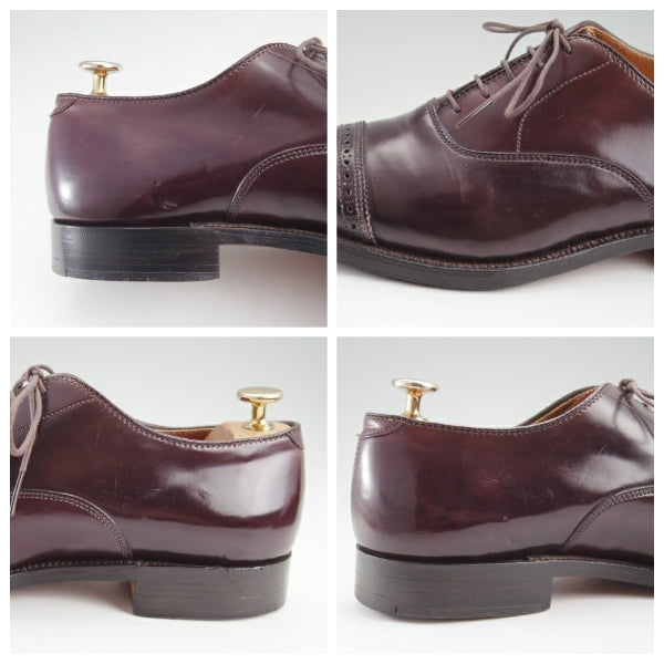 オールデン Alden コードバン「9015」 ハンプトンラスト　サイズ7D オールデン 9015 パンチドキャップ コードバン バーガンディ