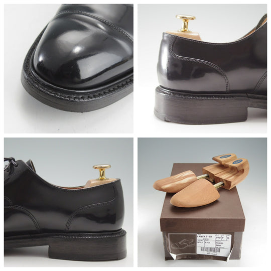 極上★チャーチ 70F/UK7【純正シューツリー付き★LANCASTER/173ラスト】5都市ロゴ/ストレートチップ/黒/メンズ/Church's★o381