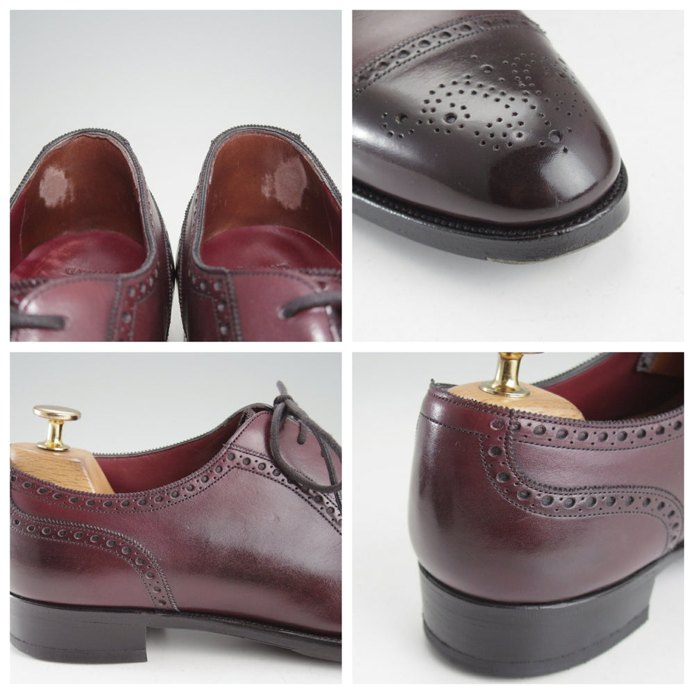 ★(英)ガジアーノ&ガーリング 7.5E【パターンオーダー品★セミブローグ仕様のST.JAMES/GG06ラスト】カーフ/赤茶/GAZIANO&GIRLING★o433