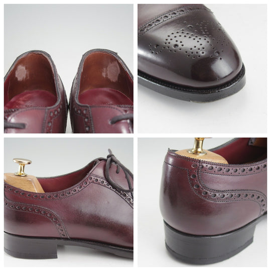 ★(英)ガジアーノ&ガーリング 7.5E【パターンオーダー品★セミブローグ仕様のST.JAMES/GG06ラスト】カーフ/赤茶/GAZIANO&GIRLING★o433