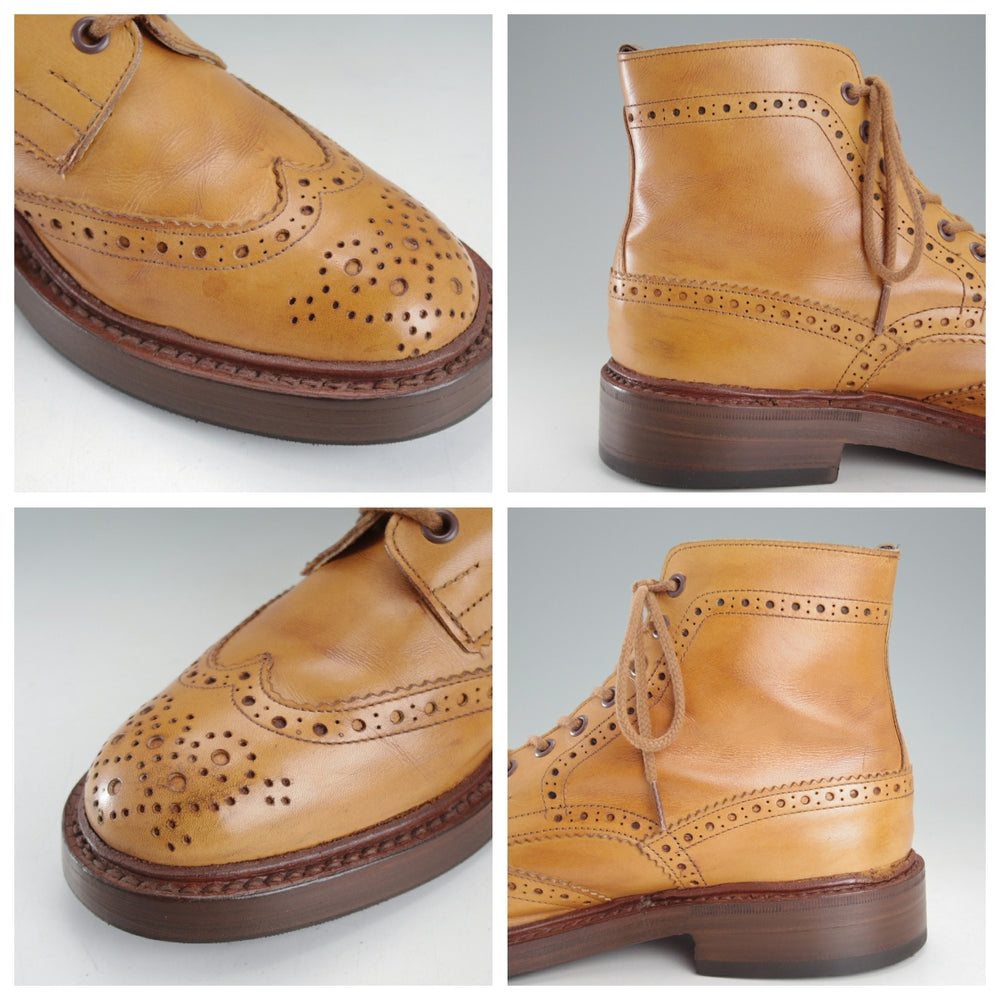 極上★トリッカーズ SIZE 7【定価￥143,000-★STOW/エイコンアンティーク】5634/ストウ/カントリーブーツ/カーフ/薄茶/Tricker's★p057