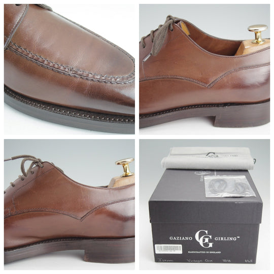 極上★(英)ガジアーノ&ガーリング 6.5E【定価￥253,000-★EG/ドーバー似寄モデル】ISHAM/TG73ラスト/Uチップ/濃茶/GAZIANO&GIRLING★o265