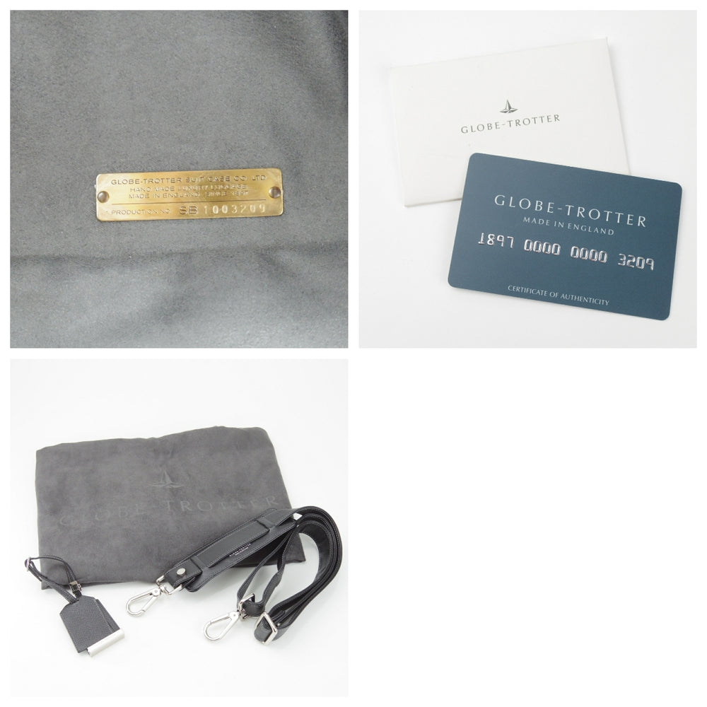 極上★(英)グローブ・トロッター【定価15万円以上★ジェットコレクション/ブリーフケース】ビジネス/バッグ/黒/GLOBE TROTTER★N5975