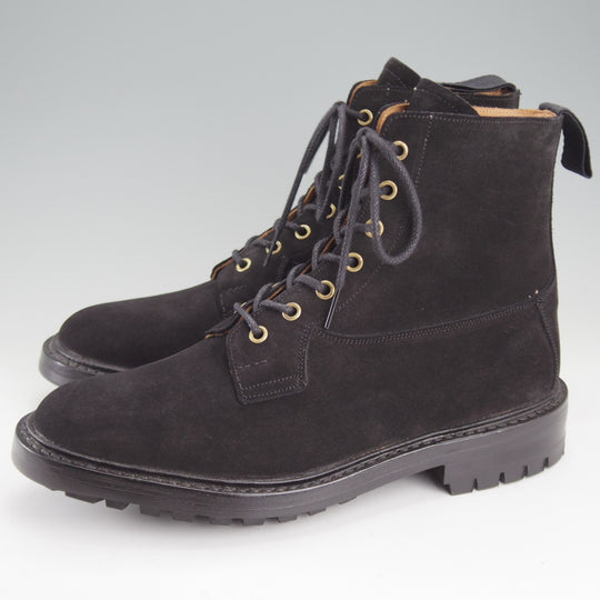 未使用★トリッカーズ SIZE 8【現行定価14万円以上★コマンドソール/BURFORD同系モデル】M9047/スエード/黒/ブーツ/Tricker's★p560