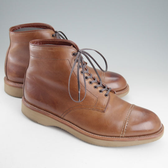 極上★オールデン 9.5E【現行定価17万円以上★クロムエクセルレザー/ナチュラル色/86043】トゥルーバランスラスト/ブーツ/薄茶/ALDEN★o419