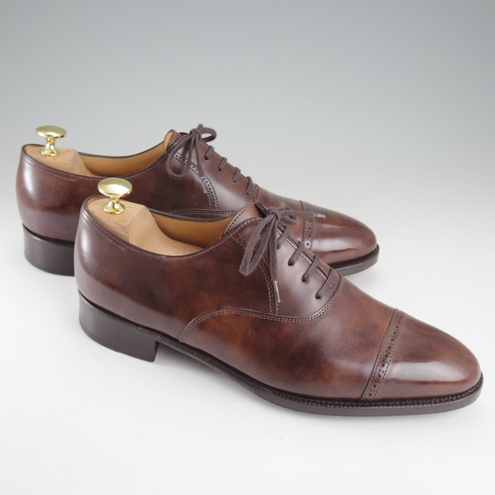 美品★ジョンロブ 6E【現行定価￥349,800-★フィリップ2/Philip2/プレステージライン】7000ラスト/ミュージアムカーフ/濃茶/メンズ★o978