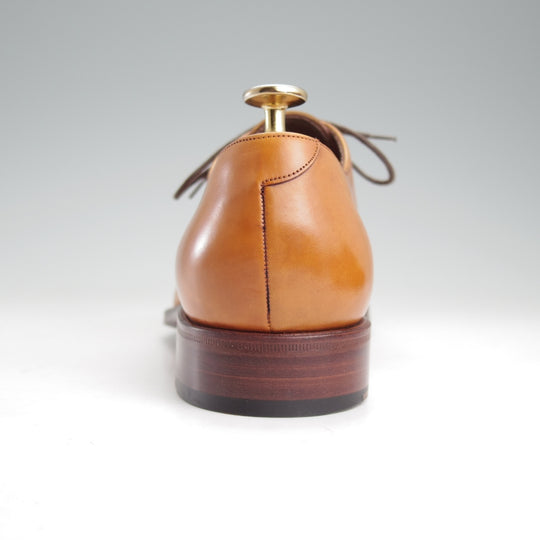 未使用★(スペイン製)カルミナ SIZE 7【グッドイヤーウェルテッド製法★オックスフォードシューズ/茶】カーフ/メンズ/CARMINA★n893