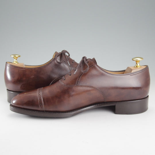 美品★ジョンロブ 6E【現行定価￥349,800-★フィリップ2/Philip2/プレステージライン】7000ラスト/ミュージアムカーフ/濃茶/メンズ★o978