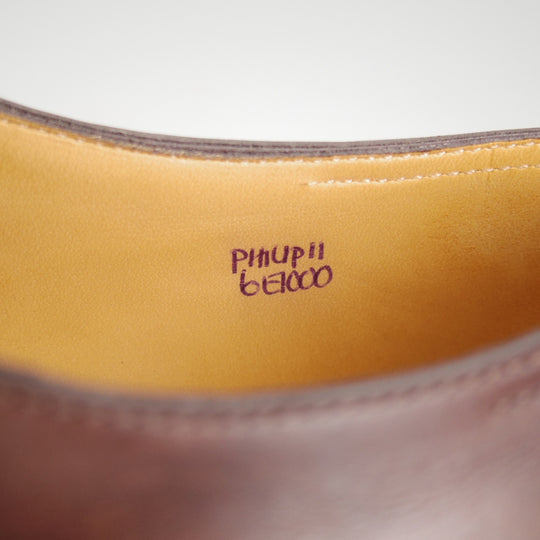美品★ジョンロブ 6E【現行定価￥349,800-★フィリップ2/Philip2/プレステージライン】7000ラスト/ミュージアムカーフ/濃茶/メンズ★o978