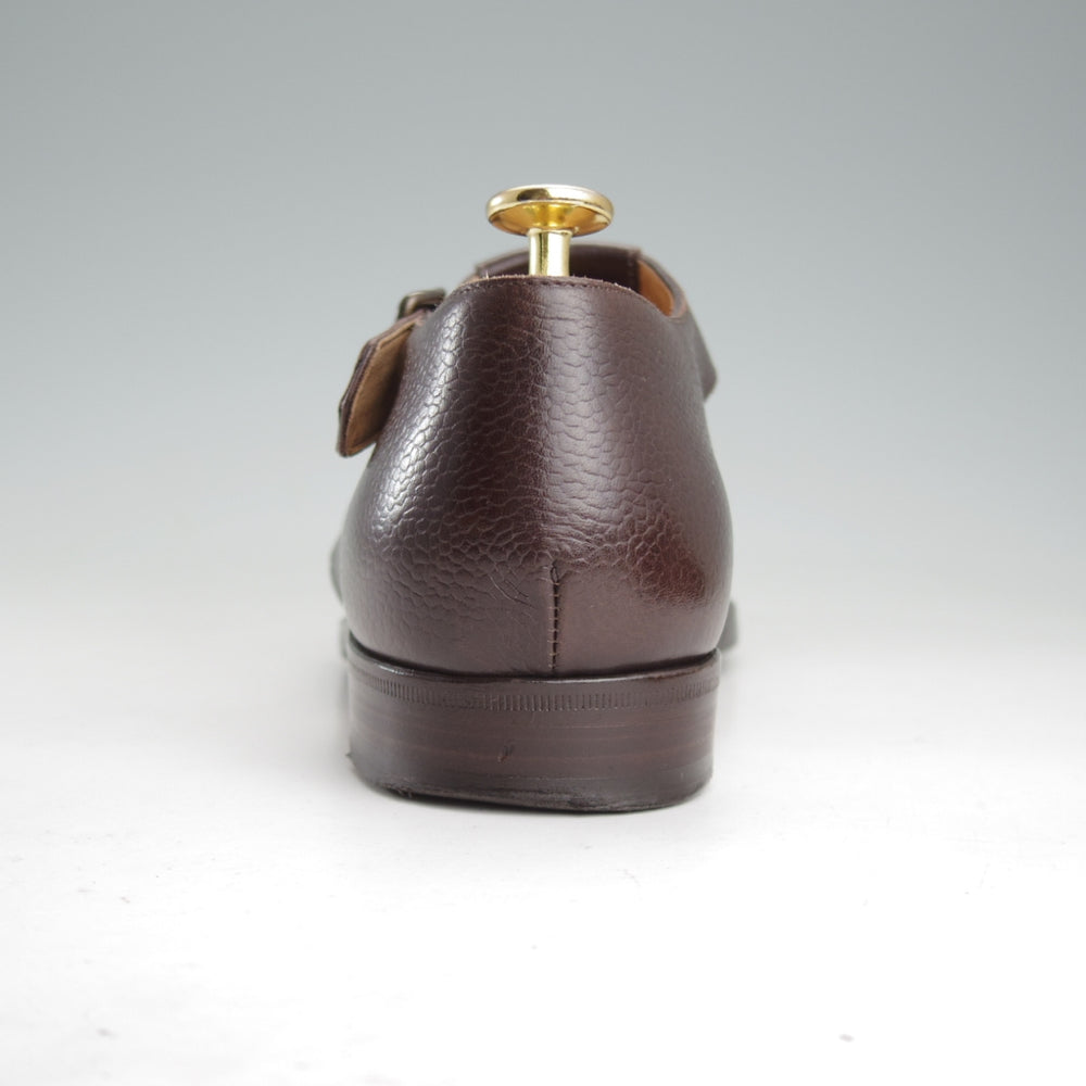 極上★(伊)F.LLIジャコメッティ SIZE 39.5【定価￥100,100-★グルカサンダル/FG166】FAUSTOラスト/グレインレザー/濃茶/メンズ★o422