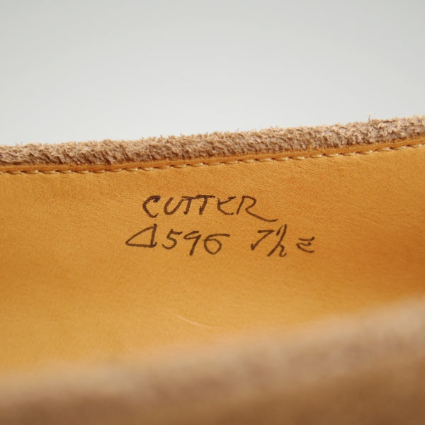 未使用★ジョンロブ 7.5E【貴重★CUTTER/ローファー】4596ラスト/スリッポン/スエード/薄茶/メンズ/JOHN LOBB★n405