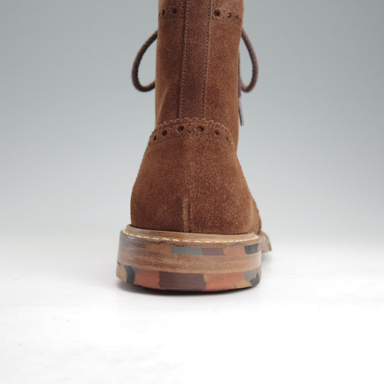 美品★チャーチ 70G/UK7【ダイナイトソール仕様★GRINDALE/レースアップブーツ】133ラスト/スエード/SIGAR/濃茶/メンズ/Church's★n894