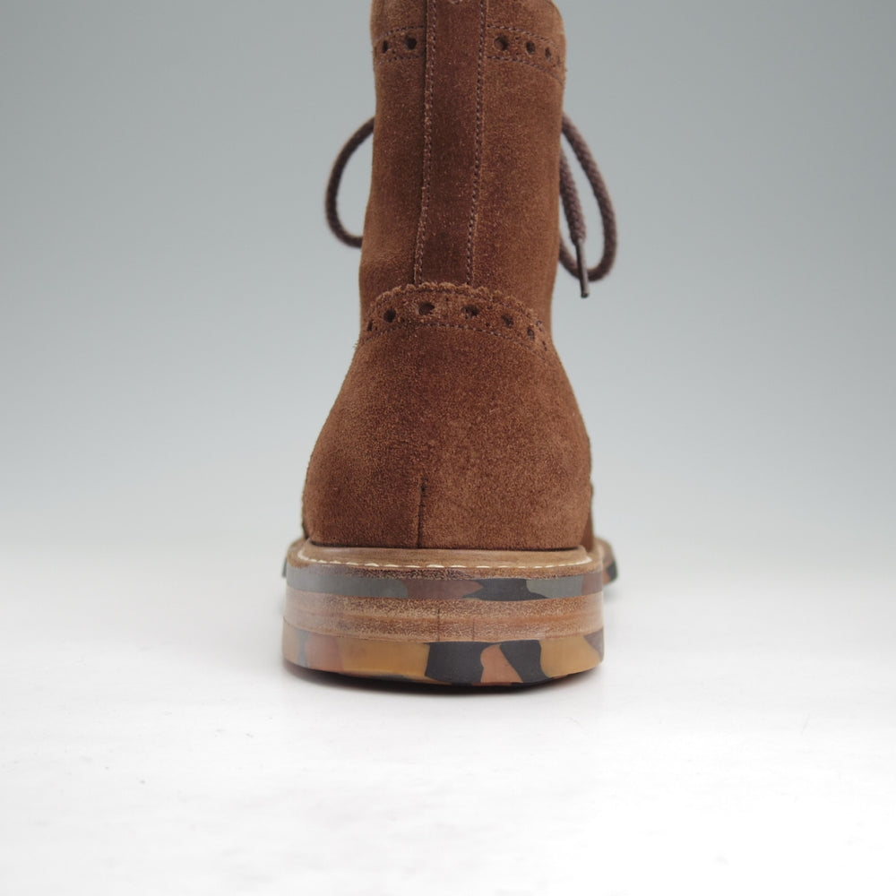 美品★チャーチ 70G/UK7【ダイナイトソール仕様★GRINDALE/レースアップブーツ】133ラスト/スエード/SIGAR/濃茶/メンズ/Church's★n894