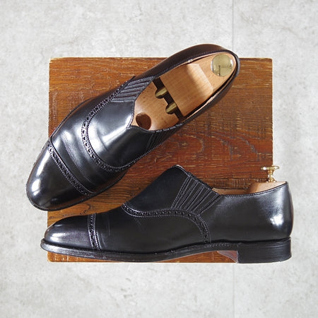 極上★クロケット&ジョーンズ 7D【マスターロイド★ENDELL/ロイドフットウェア別注/Lloyd Footwear】カーフ/黒/Crockett&Jones★n408