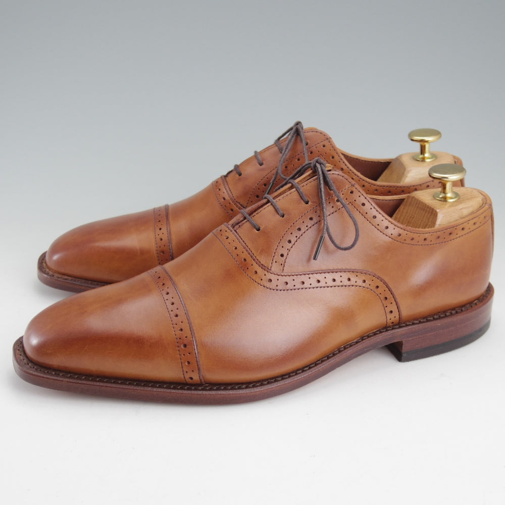 未使用★(米)アレンエドモンズ 8D【現行定価13万円以上★Evanston/クォーターブローグ】カーフ/茶/メンズ/ALLEN EDMONDS★n895