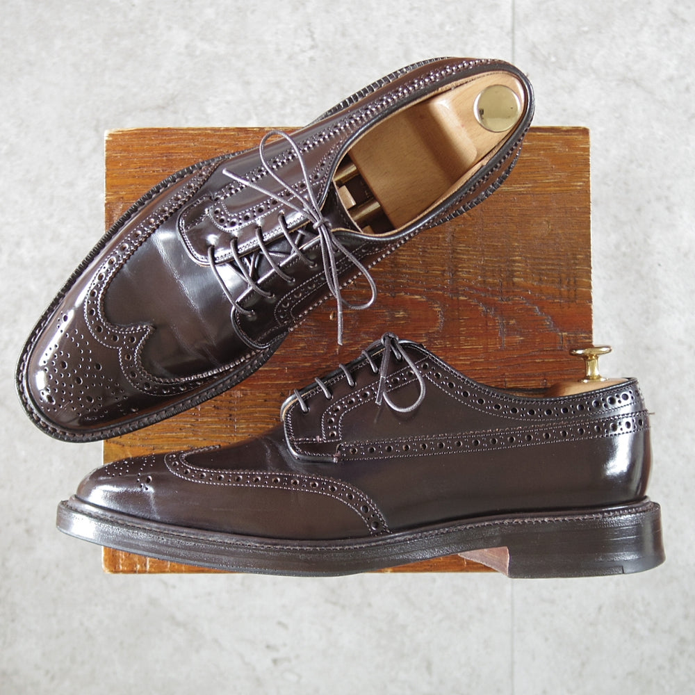 極上★チャーチ 75F/UK7.5【定価￥214,500-★GRAFTON/グラフトン】173ラスト/フルブローグ/濃茶/メンズ/Church's★o986