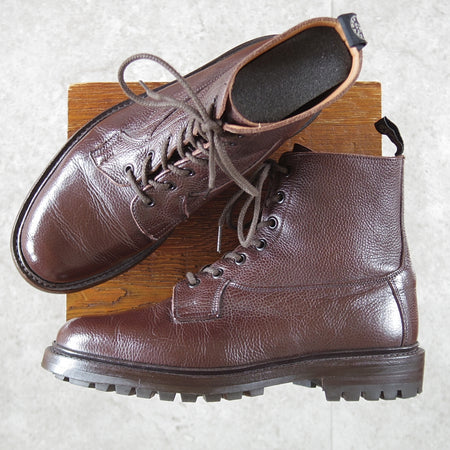 極上★トリッカーズ SIZE 8【定価￥143,000-★(米)TODD SNYDER別注/コマンドソール/BURFORD】M5635/グレインレザー/濃茶/Tricker's★o990