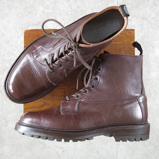 極上★トリッカーズ SIZE 8【定価￥143,000-★(米)TODD SNYDER別注/コマンドソール/BURFORD】M5635/グレインレザー/濃茶/Tricker's★o990