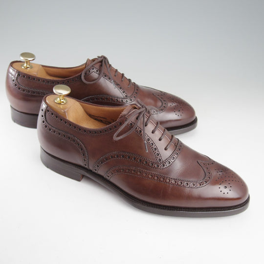 極上★クロケット&ジョーンズ 7E【定価￥148,500-★マスターロイド/DOWNING/ハンドグレード】フルブローグ/濃茶/Crockett&Jones★o979