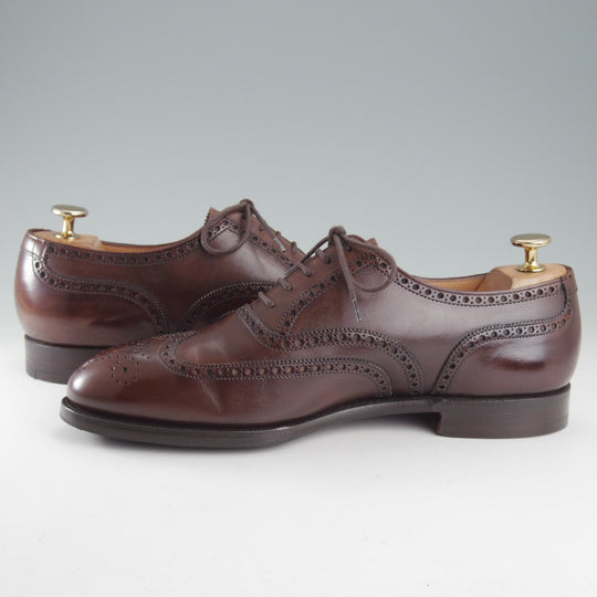 極上★クロケット&ジョーンズ 7E【定価￥148,500-★マスターロイド/DOWNING/ハンドグレード】フルブローグ/濃茶/Crockett&Jones★o979