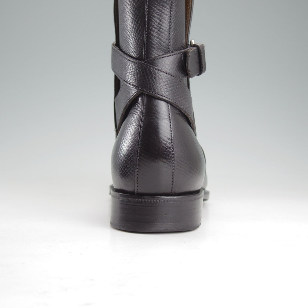 美品★エドワードグリーン 6.5E【定価￥273,900-★ユタカーフ仕様/ジョッパーブーツ/GRESHAM】82ラスト/UTAH/黒/メンズ/EDWARD GREEN★o426