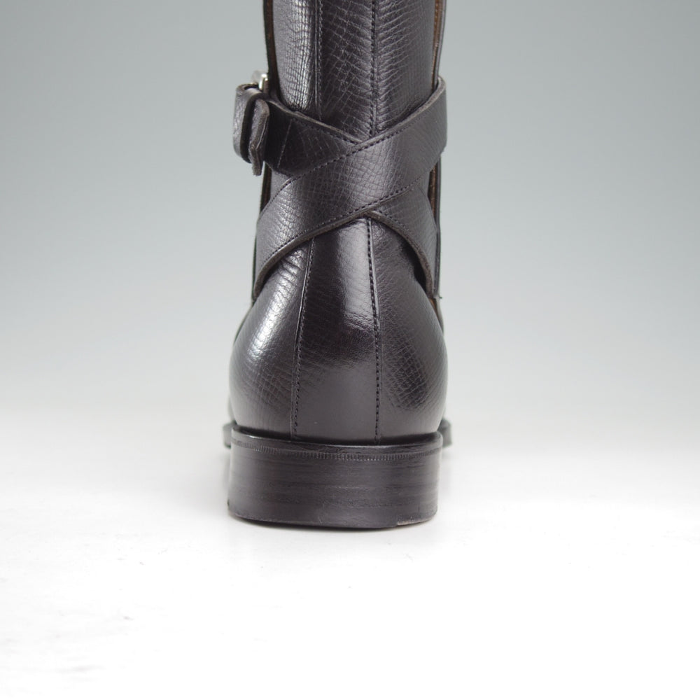 美品★エドワードグリーン 6.5E【定価￥273,900-★ユタカーフ仕様/ジョッパーブーツ/GRESHAM】82ラスト/UTAH/黒/メンズ/EDWARD GREEN★o426