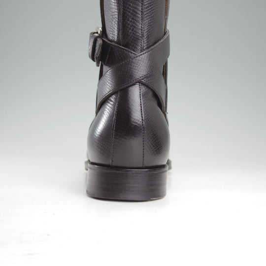 美品★エドワードグリーン 6.5E【定価￥273,900-★ユタカーフ仕様/ジョッパーブーツ/GRESHAM】82ラスト/UTAH/黒/メンズ/EDWARD GREEN★o426