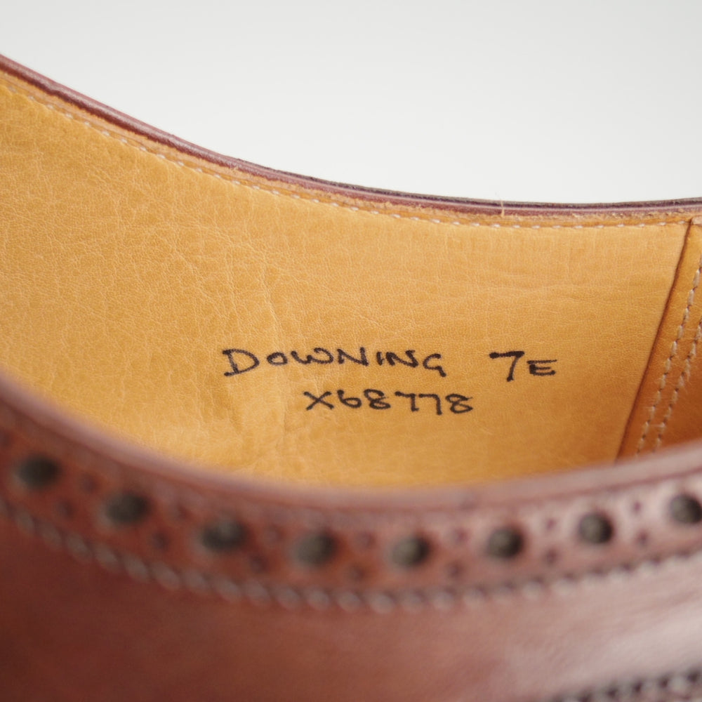 極上★クロケット&ジョーンズ 7E【定価￥148,500-★マスターロイド/DOWNING/ハンドグレード】フルブローグ/濃茶/Crockett&Jones★o979