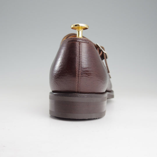 未使用★エドワードグリーン 8.5E【モデル定価￥258,500-★ドーバーのダブルモンクタイプ/FULHAM】202ラスト/濃茶/EDWARD GREEN★o427