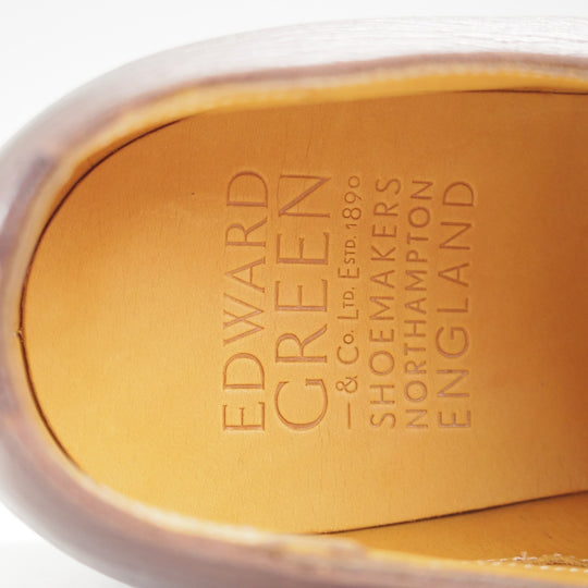 未使用★エドワードグリーン 8.5E【モデル定価￥258,500-★ドーバーのダブルモンクタイプ/FULHAM】202ラスト/濃茶/EDWARD GREEN★o427