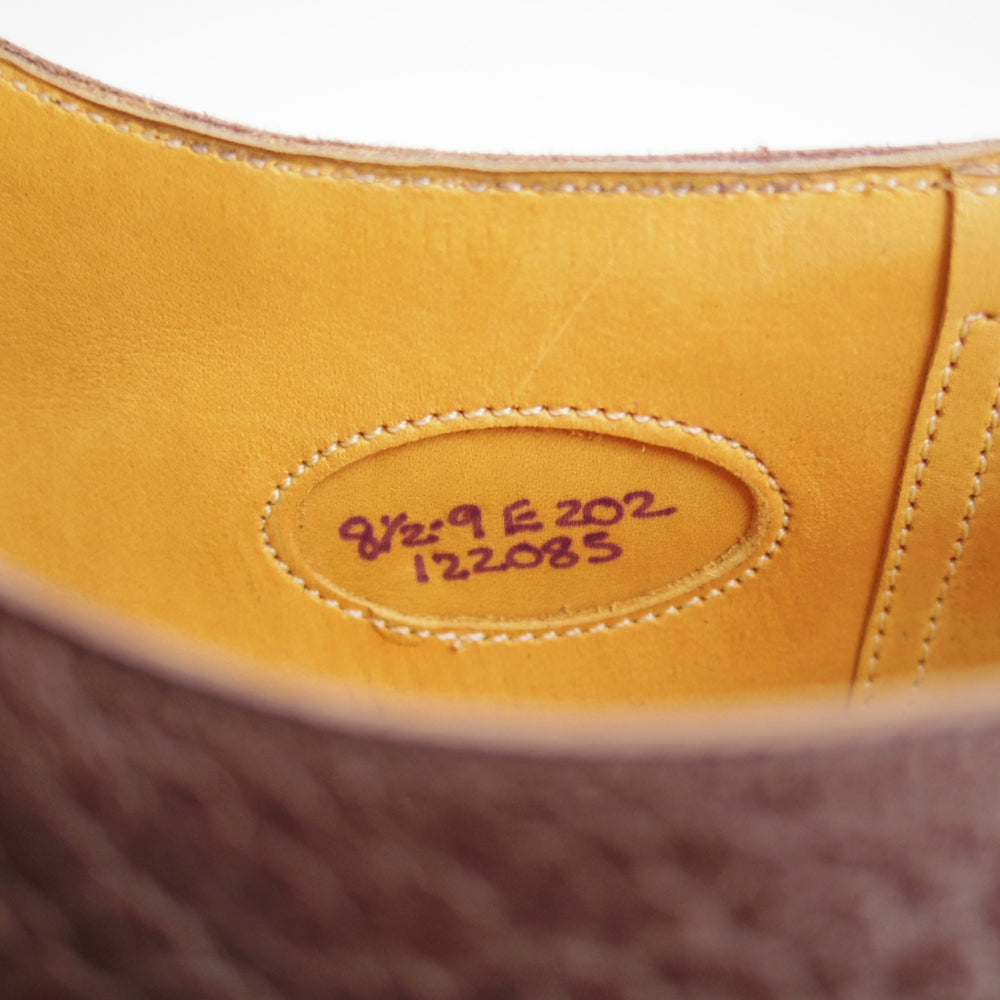 未使用★エドワードグリーン 8.5E【モデル定価￥258,500-★ドーバーのダブルモンクタイプ/FULHAM】202ラスト/濃茶/EDWARD GREEN★o427