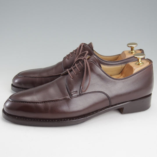 極上★(東欧)VASS/ヴァーシュ SIZE 40【国内定価15万円以上★純正シューツリー付き/Uチップ】カーフ/濃茶/メンズ★n898