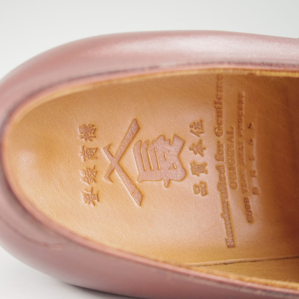 極上★三陽山長 SIZE 6【現行定価10万円程度★パンチドキャッップトゥ/R303ラスト】カーフ/濃茶/メンズ/Sanyo Yamacho★o980