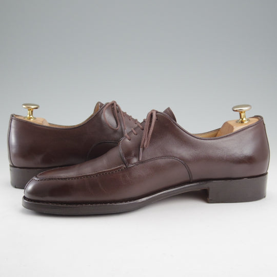 極上★(東欧)VASS/ヴァーシュ SIZE 40【国内定価15万円以上★純正シューツリー付き/Uチップ】カーフ/濃茶/メンズ★n898
