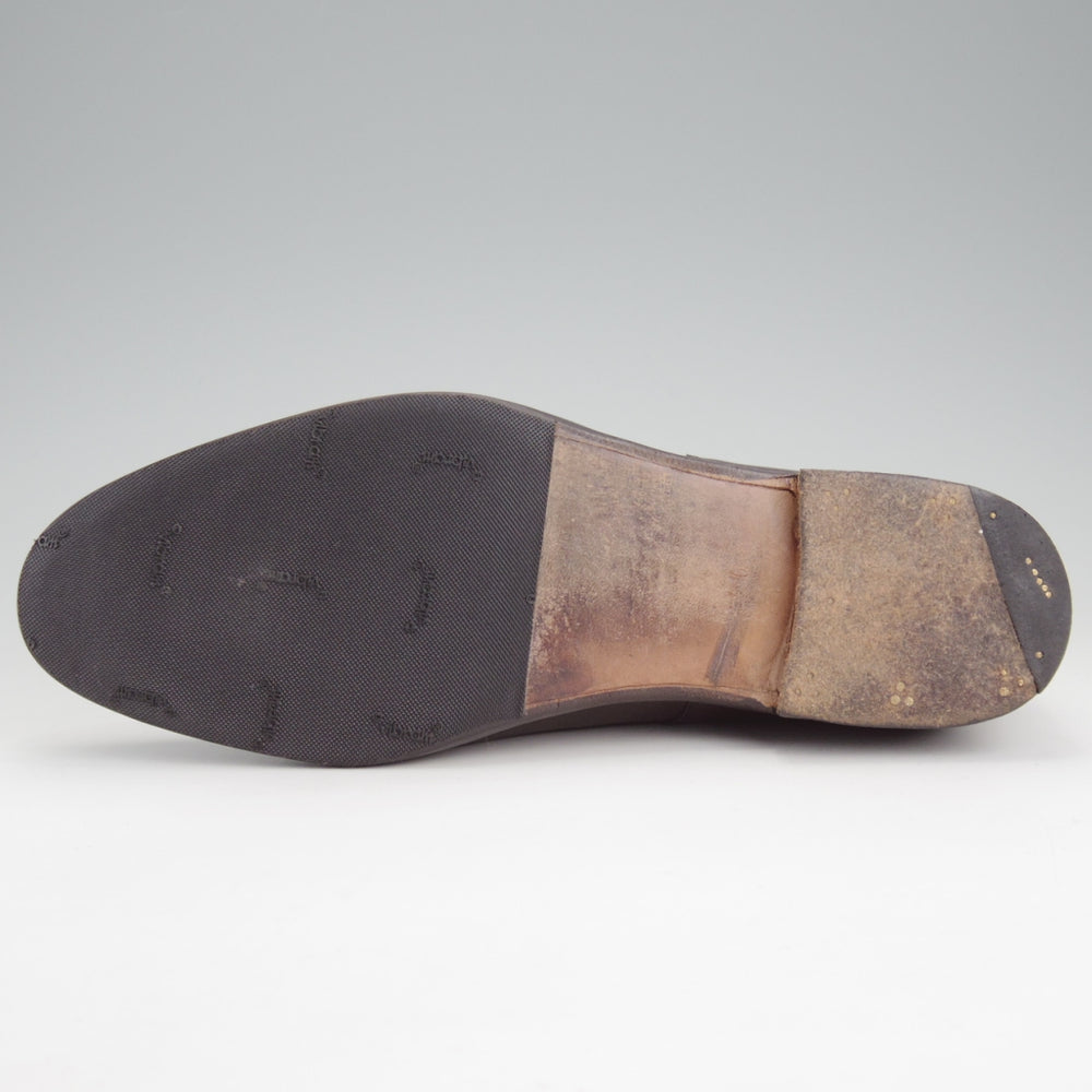 極上★(東欧)VASS/ヴァーシュ SIZE 40【国内定価15万円以上★純正シューツリー付き/Uチップ】カーフ/濃茶/メンズ★n898