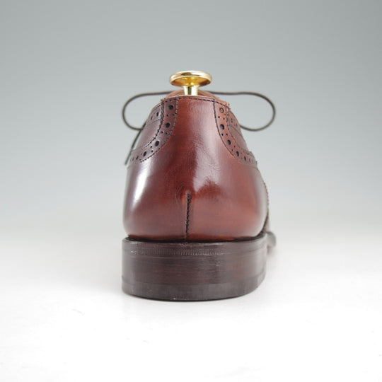 未使用★トリッカーズ SIZE 8【定価￥110,000-★フルブローグ/NORFLK】M6463/カーフ/濃茶/メンズ/Tricker's★p567