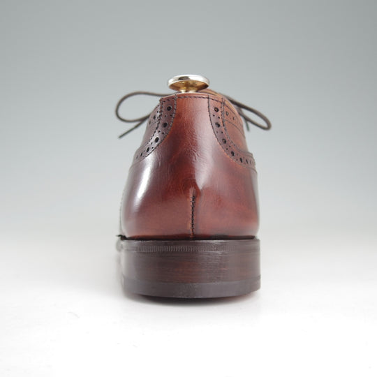 未使用★トリッカーズ SIZE 8【定価￥110,000-★フルブローグ/NORFLK】M6463/カーフ/濃茶/メンズ/Tricker's★p567