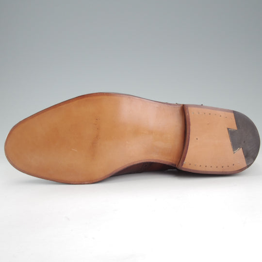 未使用★トリッカーズ SIZE 8【定価￥110,000-★フルブローグ/NORFLK】M6463/カーフ/濃茶/メンズ/Tricker's★p567