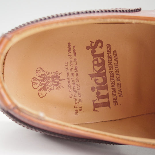 未使用★トリッカーズ SIZE 8【定価￥110,000-★フルブローグ/NORFLK】M6463/カーフ/濃茶/メンズ/Tricker's★p567