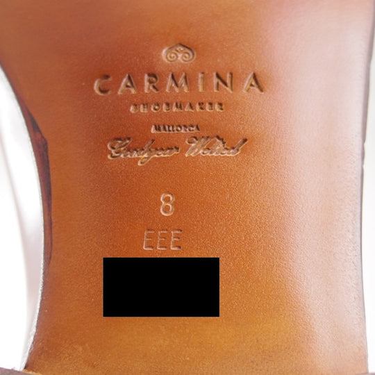 未使用★(スペイン製)カルミナ 8EEE【注文価格16万円程度★茶系コードバン仕様/純正ツリー付】BOURBON/タッセルローファー/CARMINA★m888