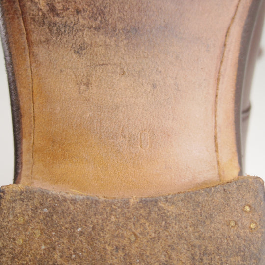 極上★(東欧)VASS/ヴァーシュ SIZE 40【国内定価15万円以上★純正シューツリー付き/Uチップ】カーフ/濃茶/メンズ★n898