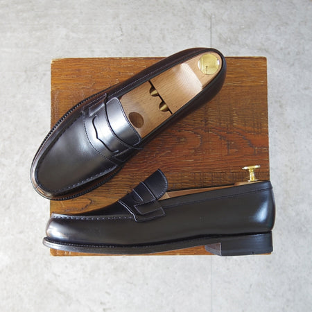 極美品★J.M.ウエストン 5.5C【現行定価￥156,200-★180/コインローファー】41ラスト/ボックスカーフ/黒/メンズ/Weston/ウェストン★o415