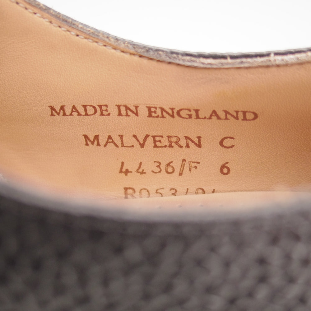 美品★(英)チーニー 6F【現行定価9万円以上★ヴェルトショーン製法/ツリー付/MALVERN C】コマンドソール/4436ラスト/黒/CHEANEY★n899