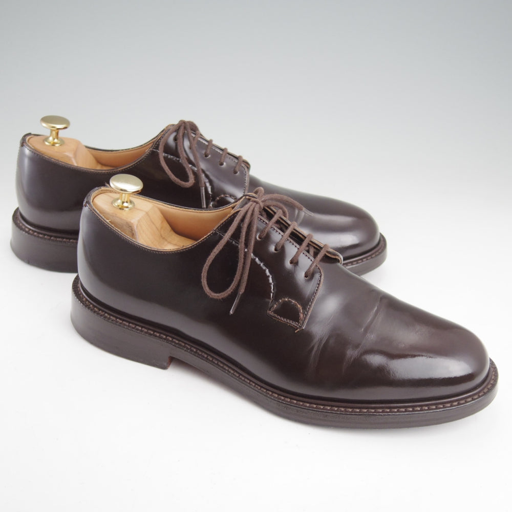 極上★チャーチ 75F/UK7.5【定価￥192,500-★SHANNON/シャノン】103ラスト/プレーントゥ/LIGHT EBONY/濃茶/メンズ/Church's★n900